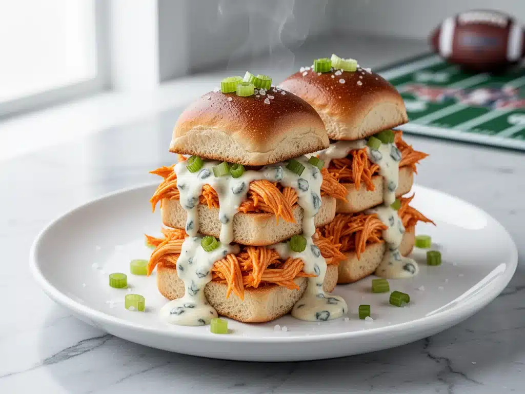 Game Day Buffalo Chicken Sliders - featured image
