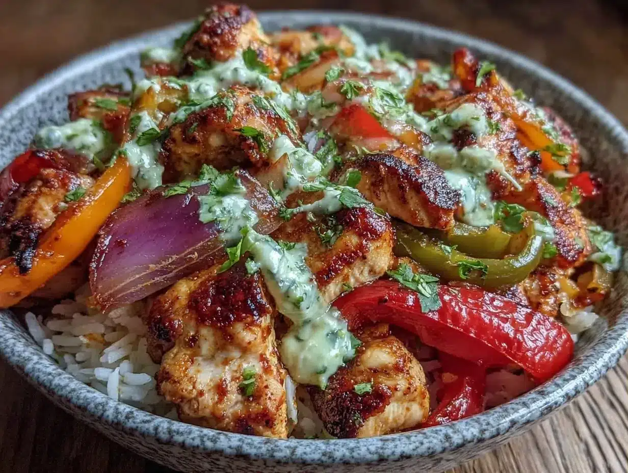 Air Fryer Chicken Fajita Bowls: Kids Love Helping Make 4 Air Fryer Chicken Fajita Bowls preparation steps