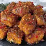 Baked Honey Sriracha Salmon Bites - featured image