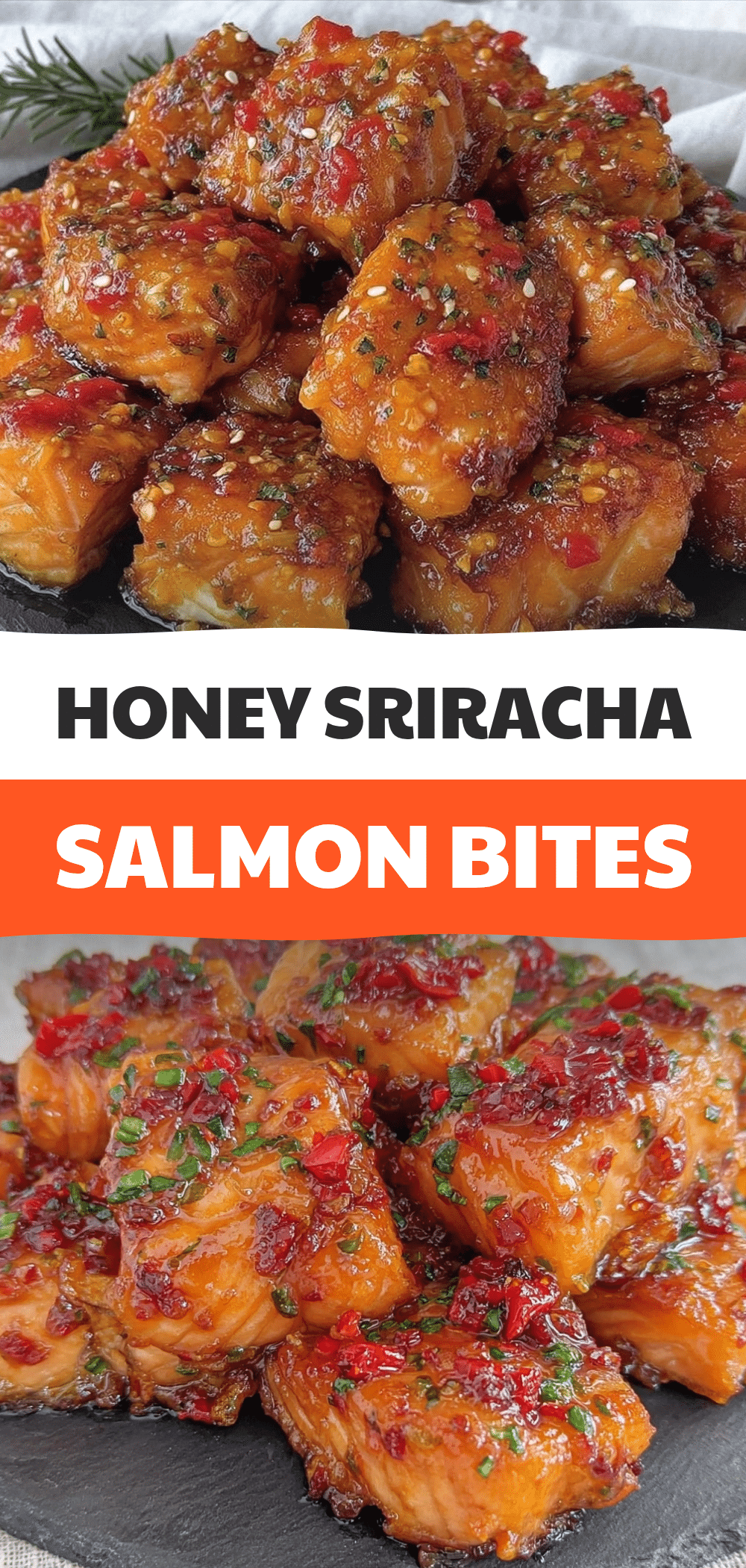 Baked Honey Sriracha Salmon Bites: 4 Easy Meals 5 Baked Honey Sriracha Salmon Bites recipe