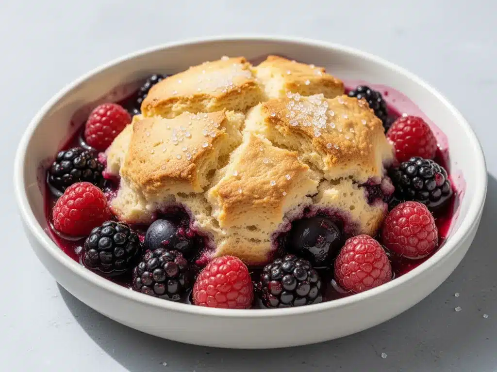 Berry Cobbler Recipe: Easy 1-Hr Labor Day Dessert 4 berry cobbler preparation steps