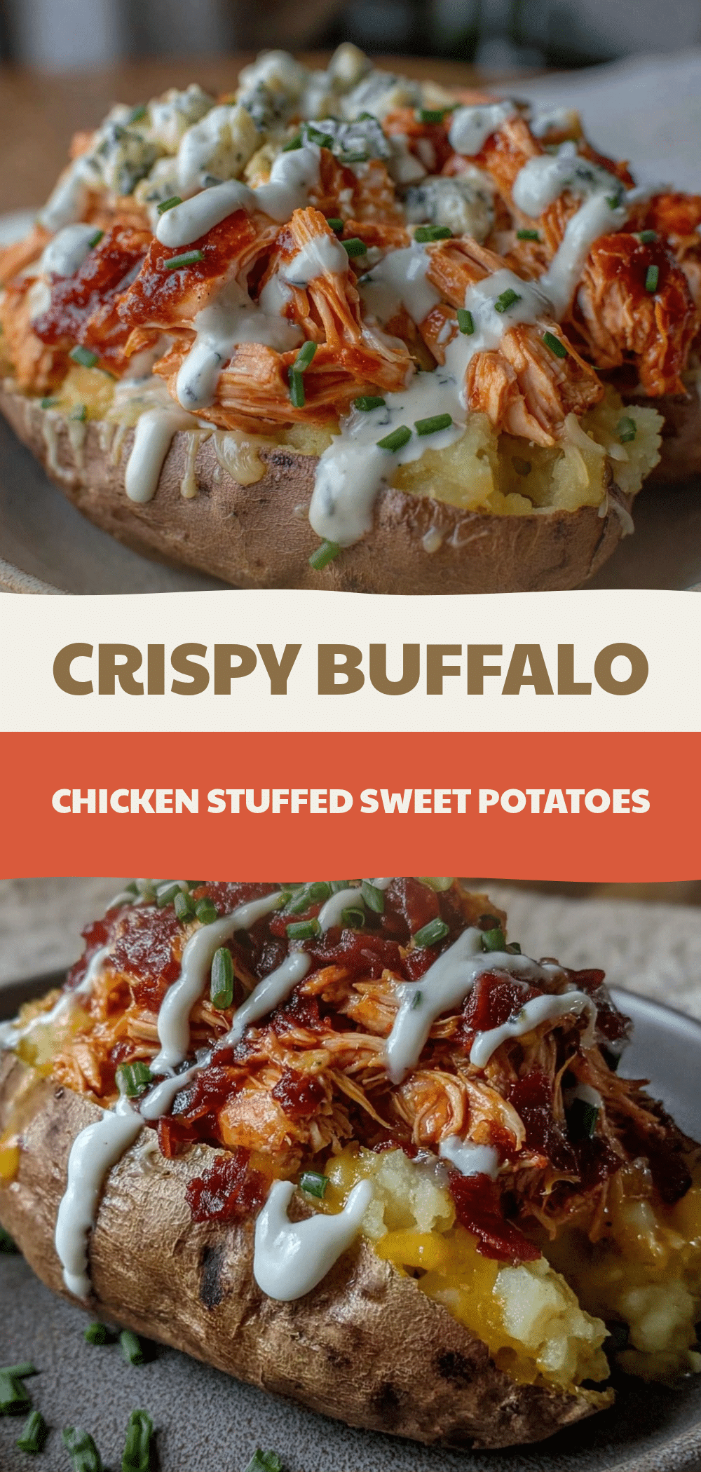 Buffalo Chicken Stuffed Sweet Potatoes: Gentle Self-Care Dinner 5 Buffalo Chicken Stuffed Sweet Potatoes recipe