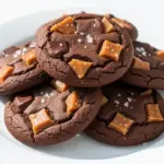 chewy chocolate toffee cookies - featured image
