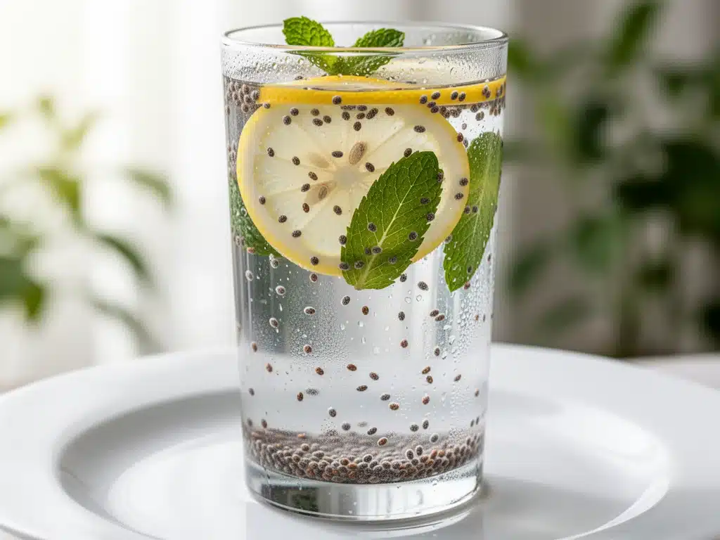 chia seed infused water - featured image