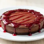 chocolate raspberry tart - featured image
