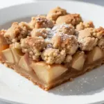 cinnamon sugar apple bars - featured image