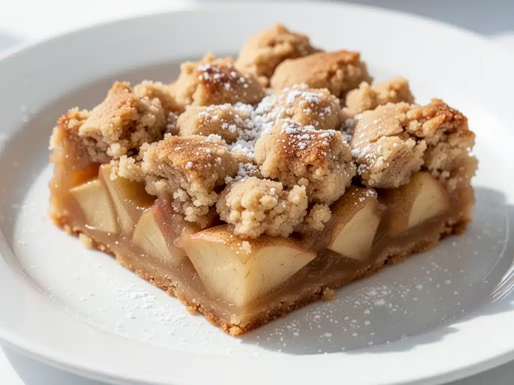 cinnamon sugar apple bars - featured image
