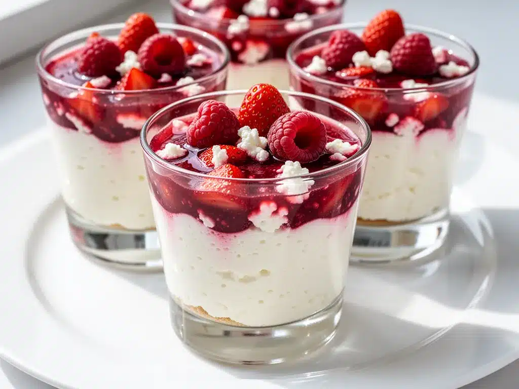 Cottage Cheese Cheesecake Cups: Best High Protein Dessert 4 cottage cheese cheesecake cups preparation steps