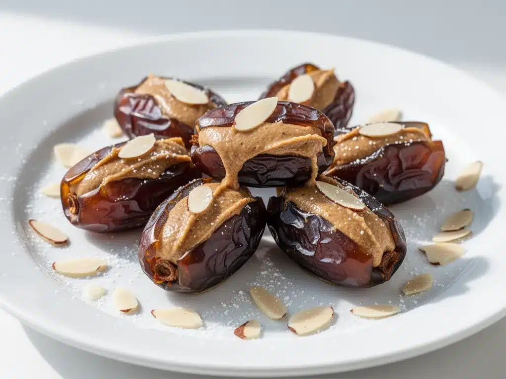 Creamy Almond Butter Stuffed Dates: 5-Min No Bake Snack 4 creamy almond butter stuffed dates preparation steps