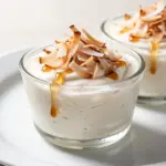 creamy coconut dessert cups - featured image