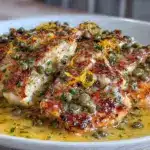 creamy lemon butter chicken piccata - featured image