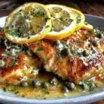 creamy lemon chicken piccata with capers - featured image