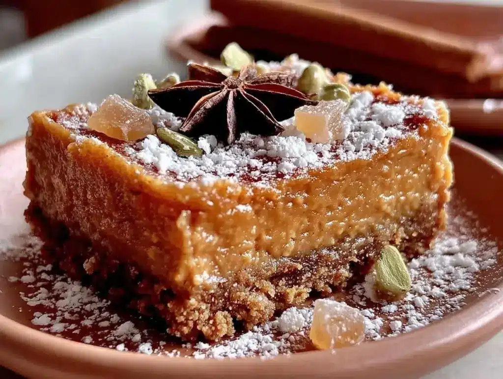creamy pumpkin cheesecake bars - featured image