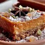 creamy pumpkin cheesecake bars - featured image