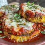 Crispy Baked Eggplant Parmesan Stacks - featured image