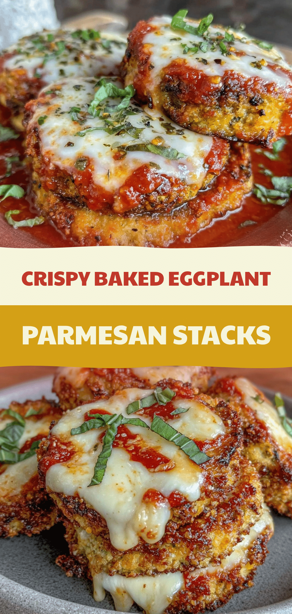 Crispy Baked Eggplant Parmesan Stacks: Easy Kid-Approved Recipe 5 Crispy Baked Eggplant Parmesan Stacks recipe