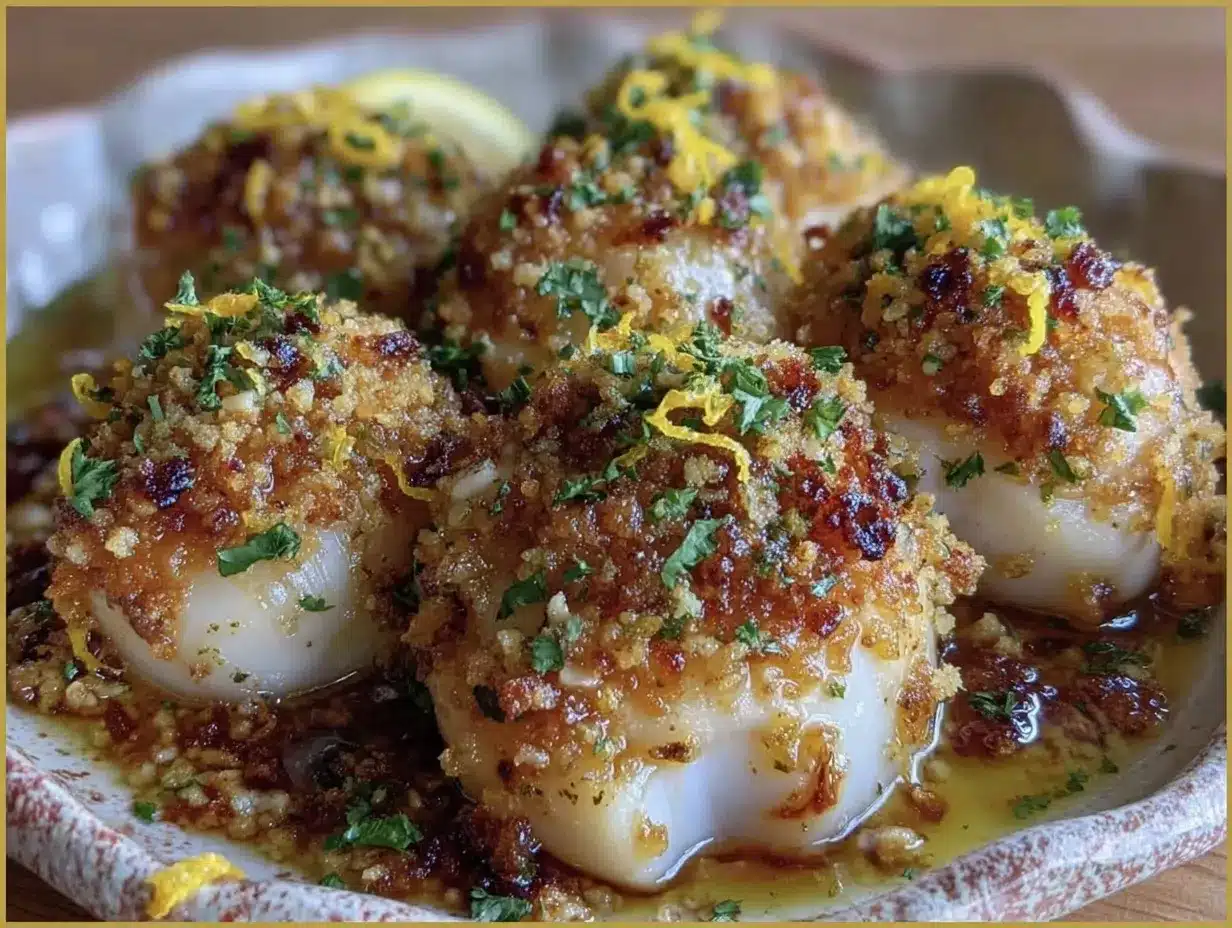 Crispy Garlic Butter Lemon Scallops: Best 20-Min Fuel Recipe 4 crispy garlic butter lemon scallops preparation steps