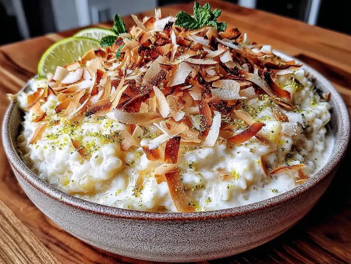 Home 6 dairy-free coconut lime rice pudding - featured image