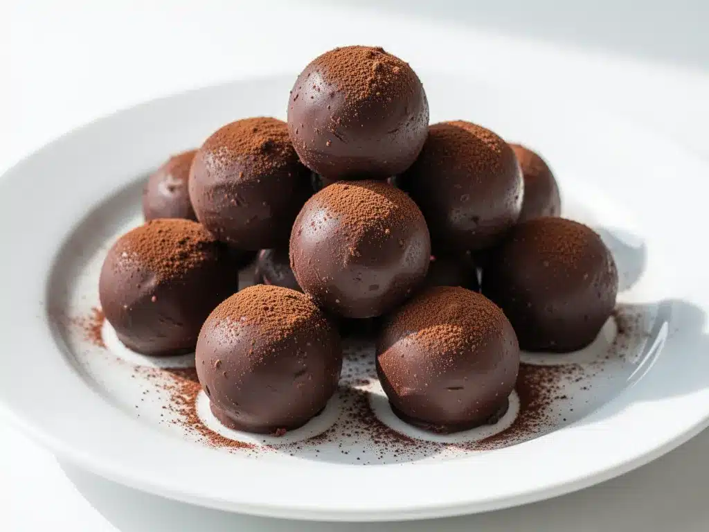 Dark Chocolate Espresso Truffles: 5-Ingredient No Bake 4 dark chocolate espresso truffles preparation steps
