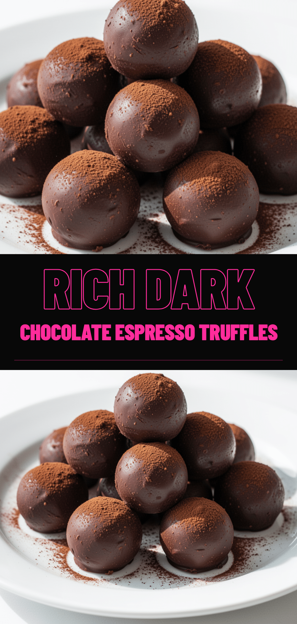 Dark Chocolate Espresso Truffles: 5-Ingredient No Bake 5 dark chocolate espresso truffles recipe