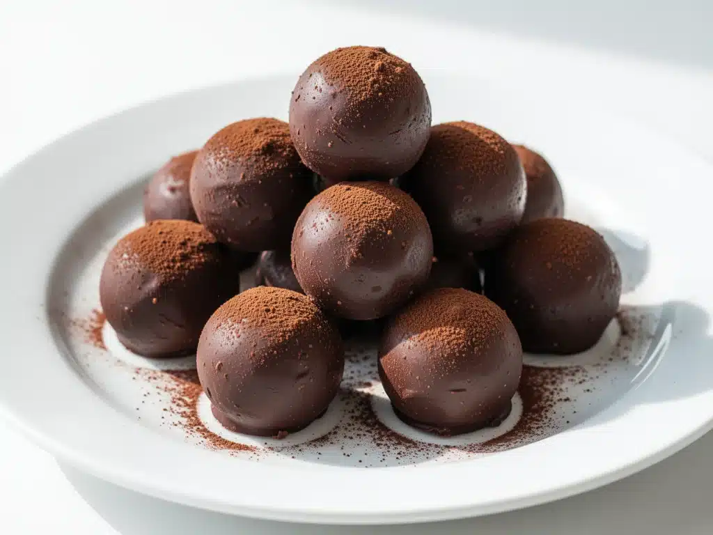 dark chocolate espresso truffles - featured image