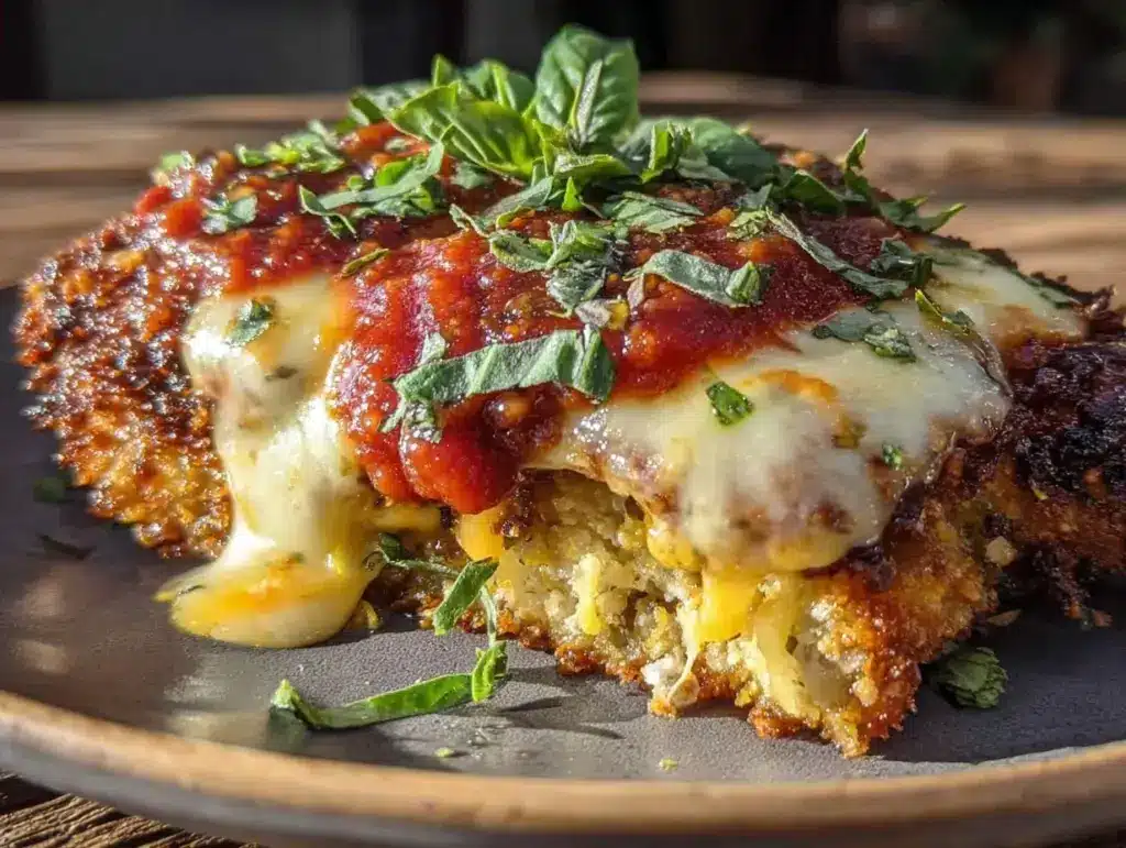 Easy Baked Chicken Parmesan for One - featured image