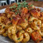 easy fall butternut squash mac and cheese - featured image