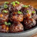 Easy Honey BBQ Meatballs in Crockpot - featured image