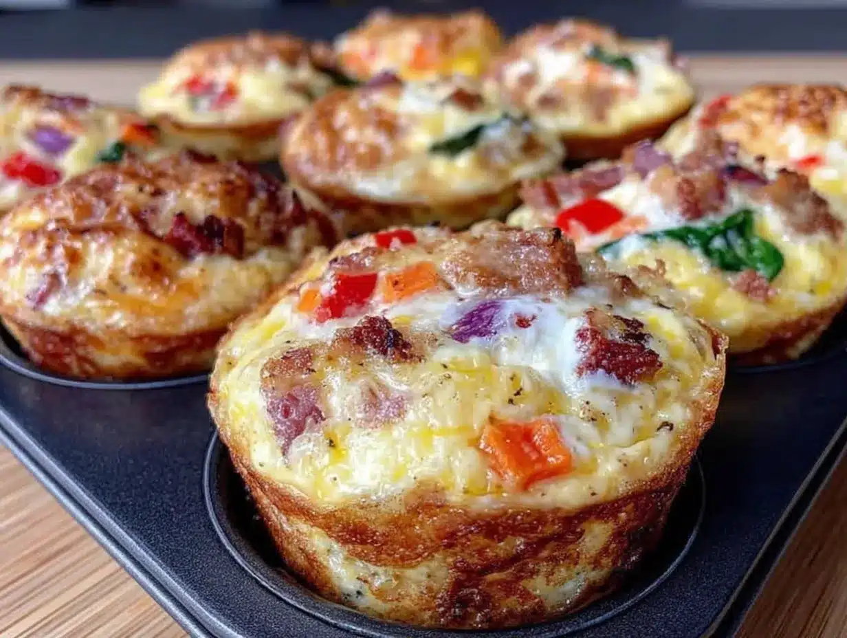 Easy Make-Ahead Mini Egg Muffin Cups: Self-Care Meal Prep 4 Easy Make-Ahead Mini Egg Muffin Cups preparation steps