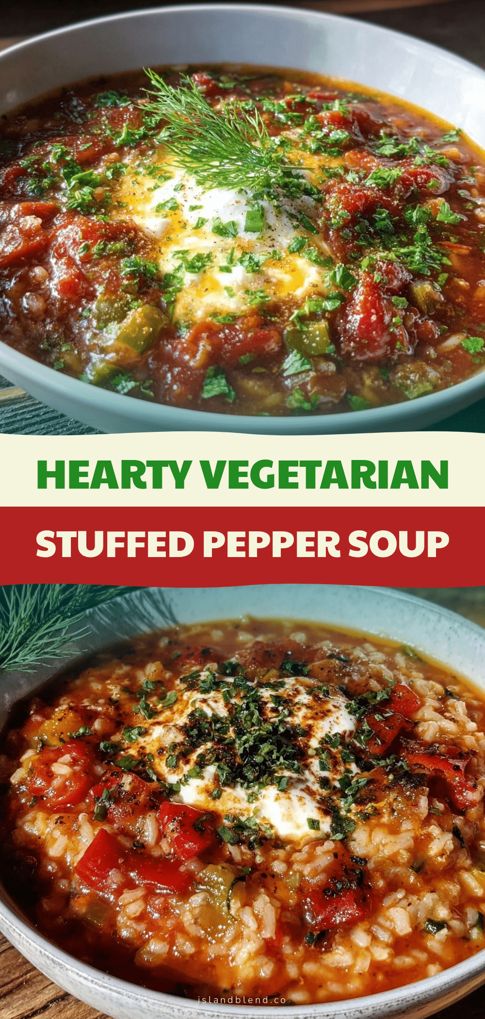 Easy Vegetarian Stuffed Pepper Soup for One: Right-Sized & No Leftovers 5 Easy Vegetarian Stuffed Pepper Soup for One recipe