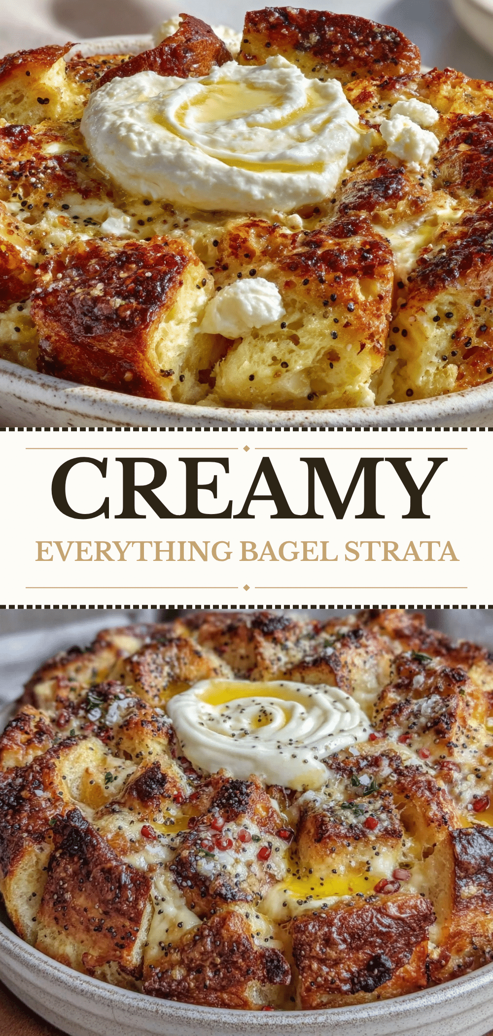 Everything Bagel Strata: Easy Yom Kippur Break Fast 5 Everything Bagel Strata recipe