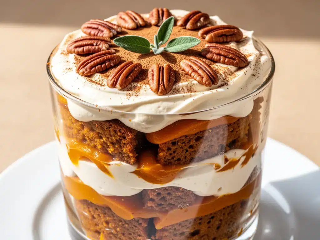 fall harvest dessert trifle - featured image