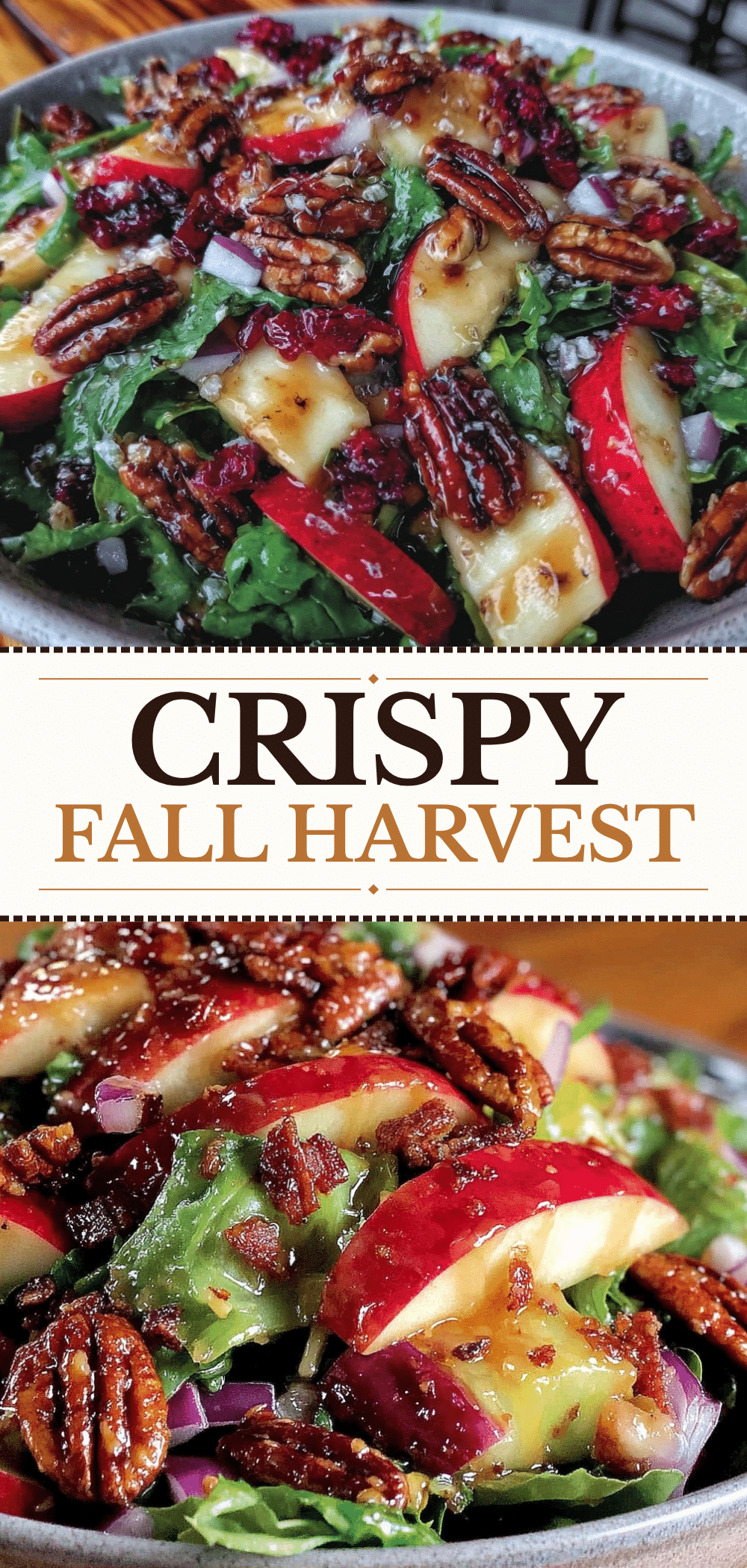 Fall Harvest Salad with Apples Pecans: 3 Easy Ingredients 5 fall harvest salad with apples pecans recipe