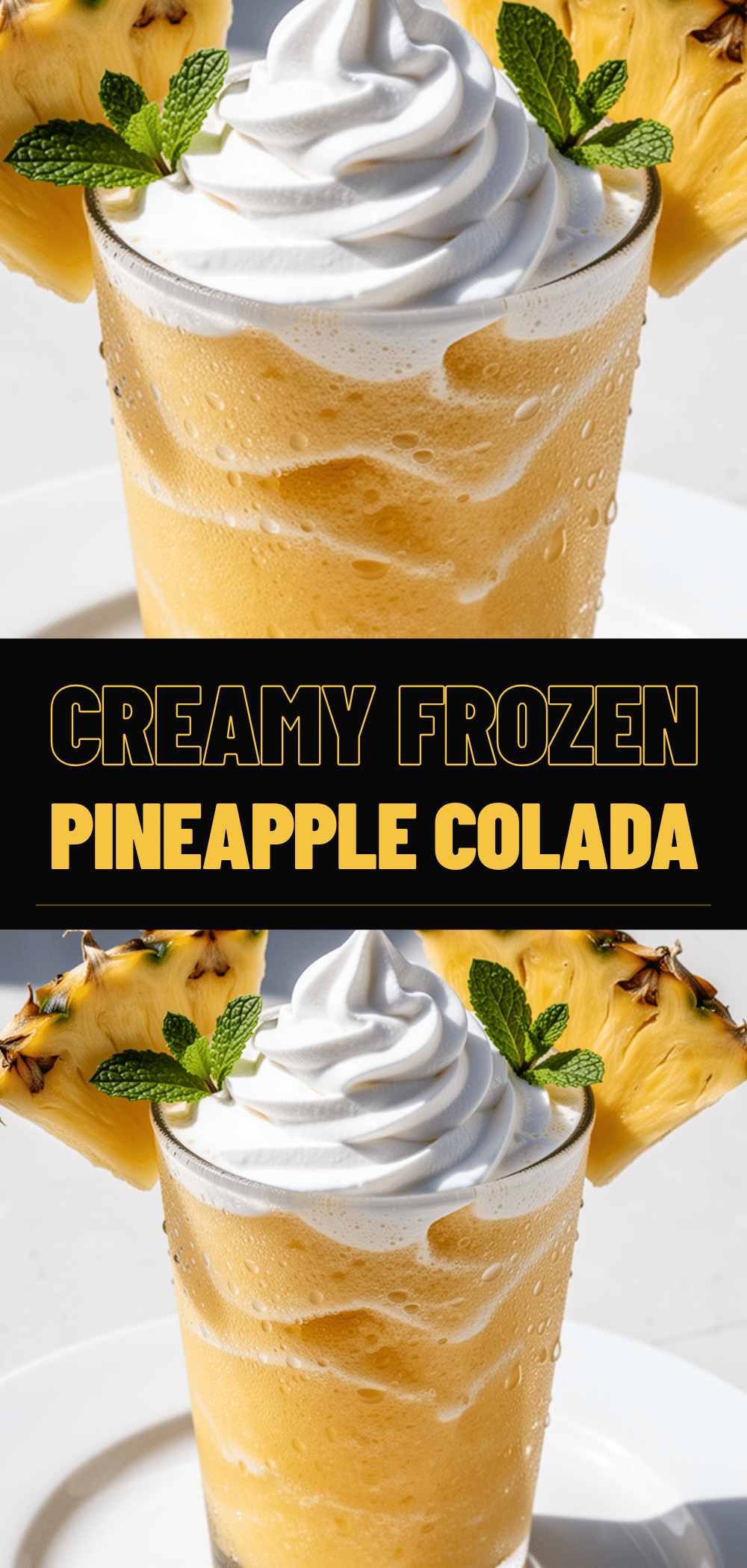 Frozen Pineapple Drink Colada: 3-Ingredient Tropical Summer Cocktail 5 frozen pineapple drink colada recipe