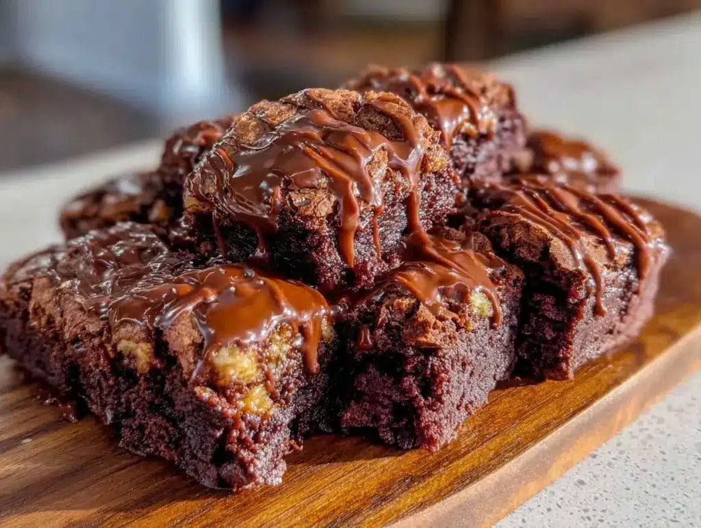 Fudgy Game Day Football Brownies - featured image