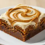 Fudgy Pumpkin Dessert Brownies - featured image