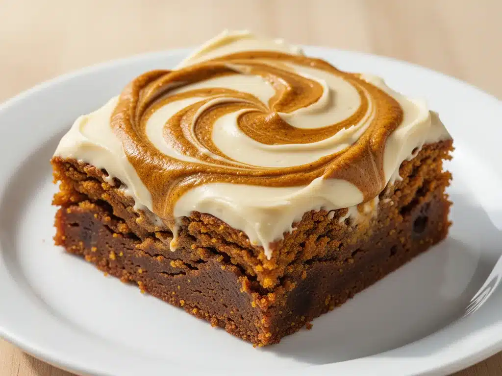 Fudgy Pumpkin Dessert Brownies: 5-Ingredient Cream Cheese Swirl 4 Fudgy Pumpkin Dessert Brownies preparation steps