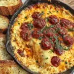 Game Day Cheesy Pepperoni Pizza Dip - featured image