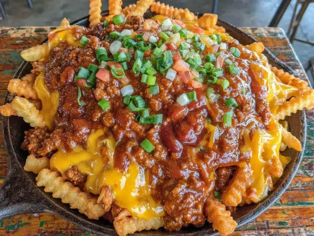 game day chili cheese fries - featured image