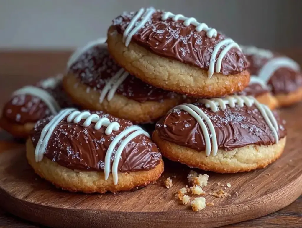 Game Day Football Sugar Cookies - featured image