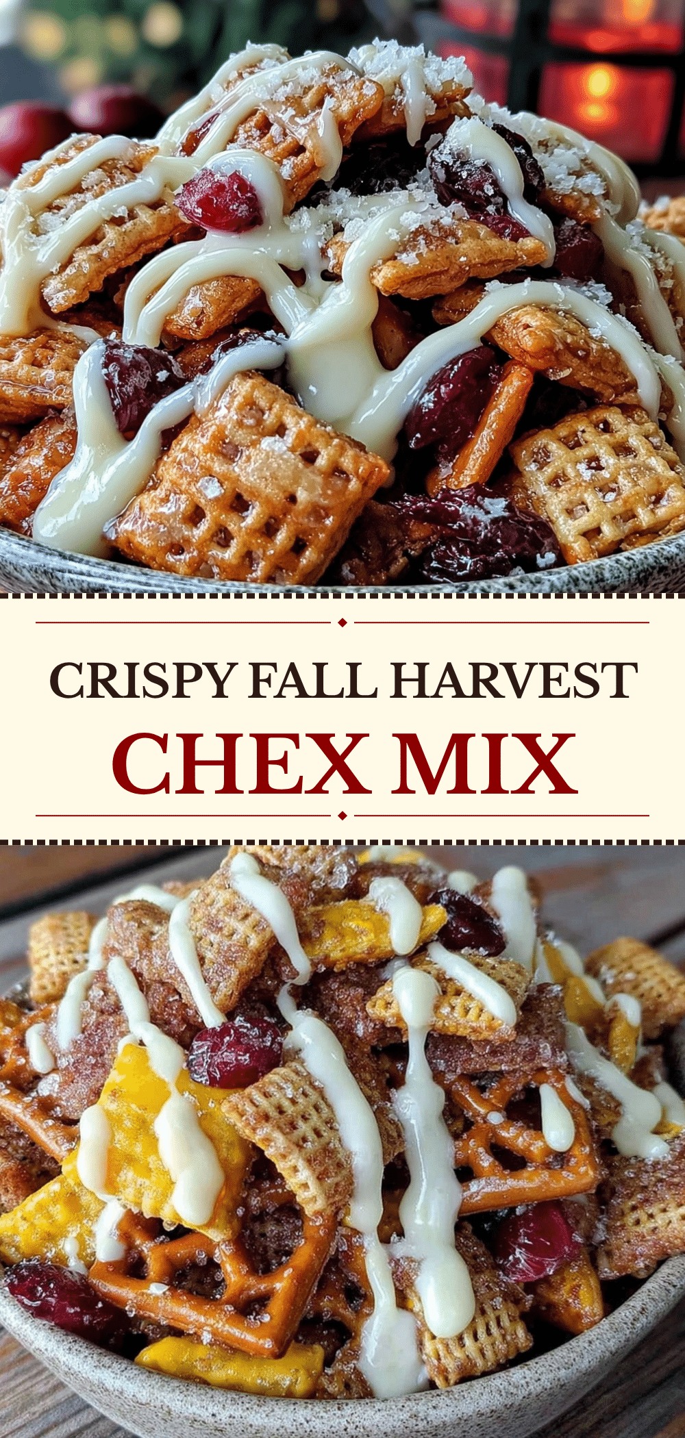 Grandma’s Fall Harvest Chex Mix with White Chocolate 5 Grandma’s Fall Harvest Chex Mix with White Chocolate recipe
