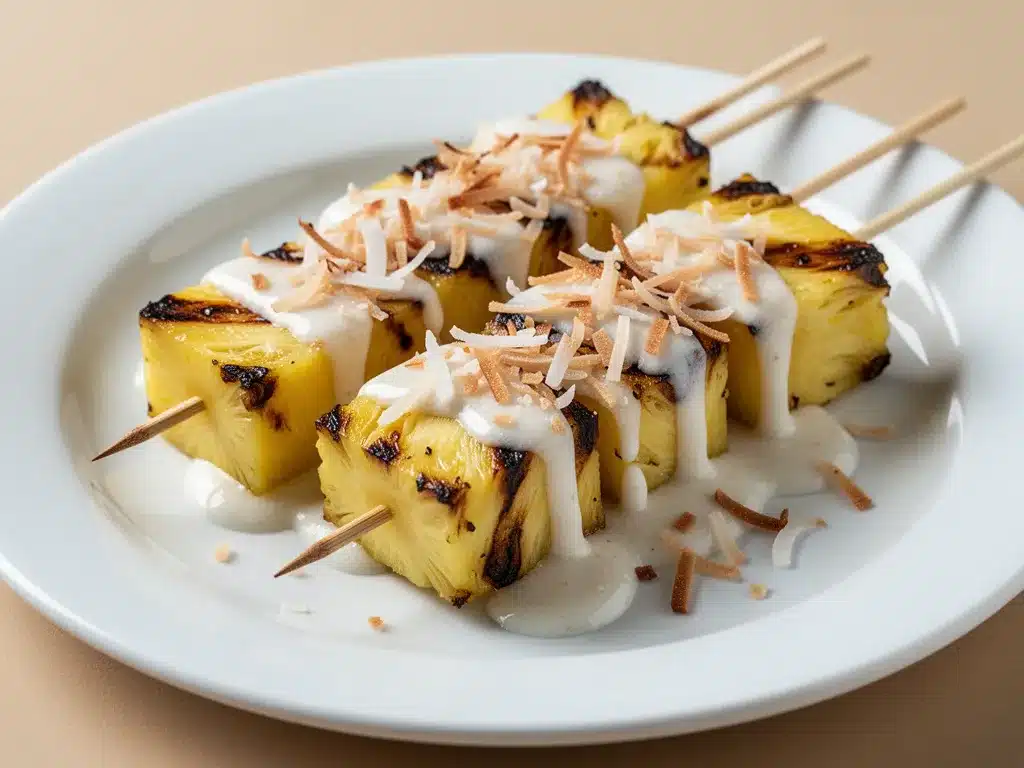 Grilled Pineapple Dessert Skewers: 5 Easy Summer Party Treats 4 Grilled Pineapple Dessert Skewers preparation steps