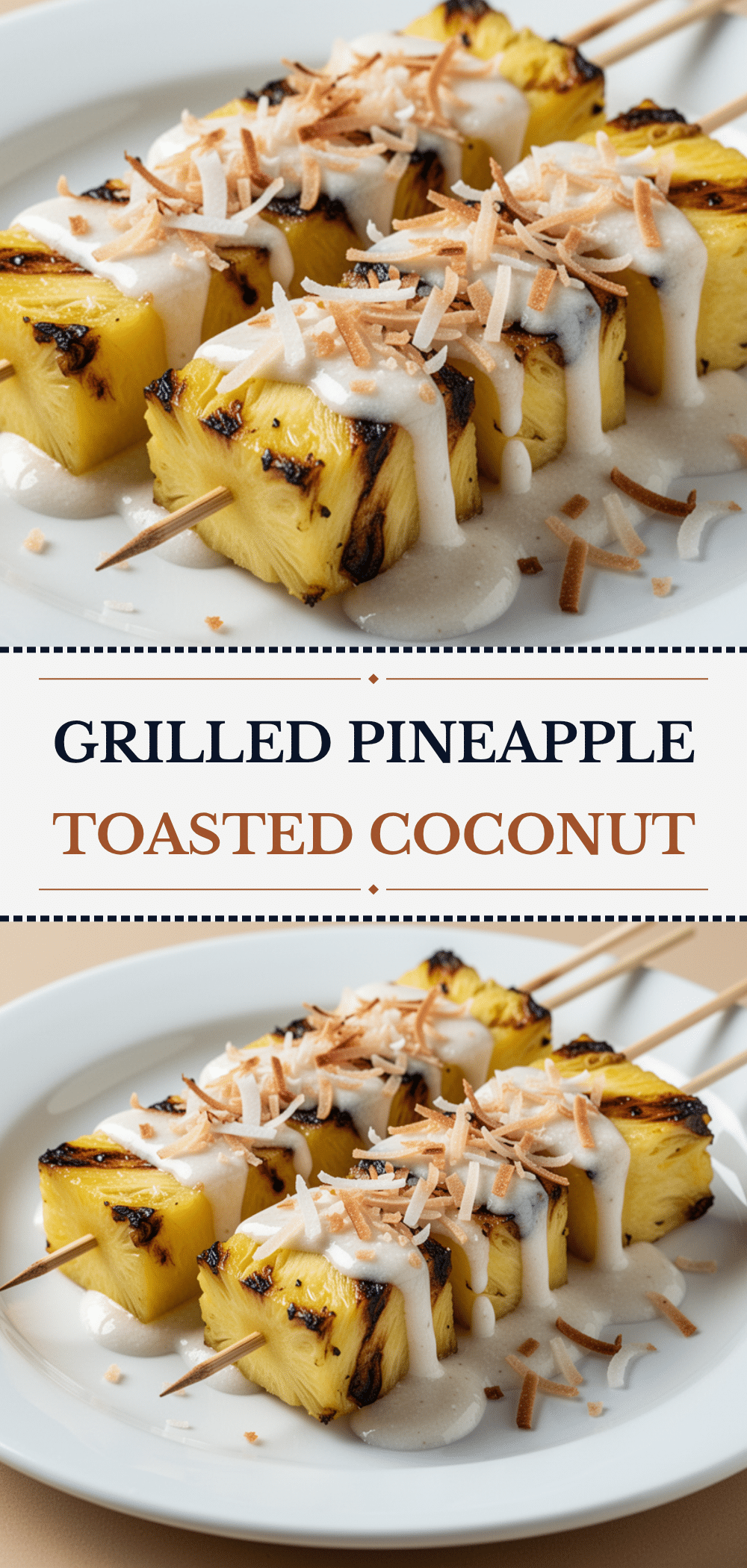 Grilled Pineapple Dessert Skewers: 5 Easy Summer Party Treats 5 Grilled Pineapple Dessert Skewers recipe