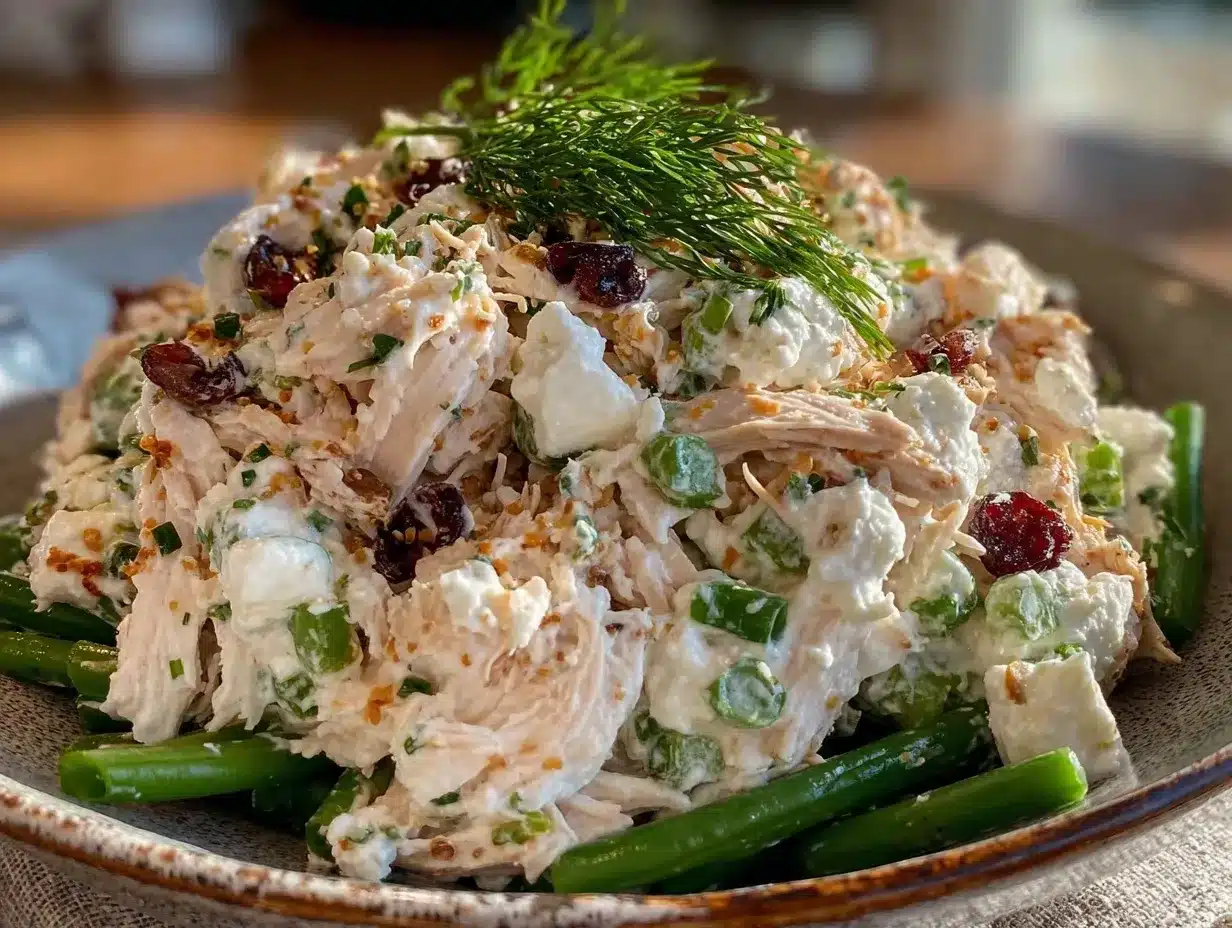 High-Protein Cottage Cheese Chicken Salad: My Grandmas Dill Recipe 4 high-protein cottage cheese chicken salad preparation steps