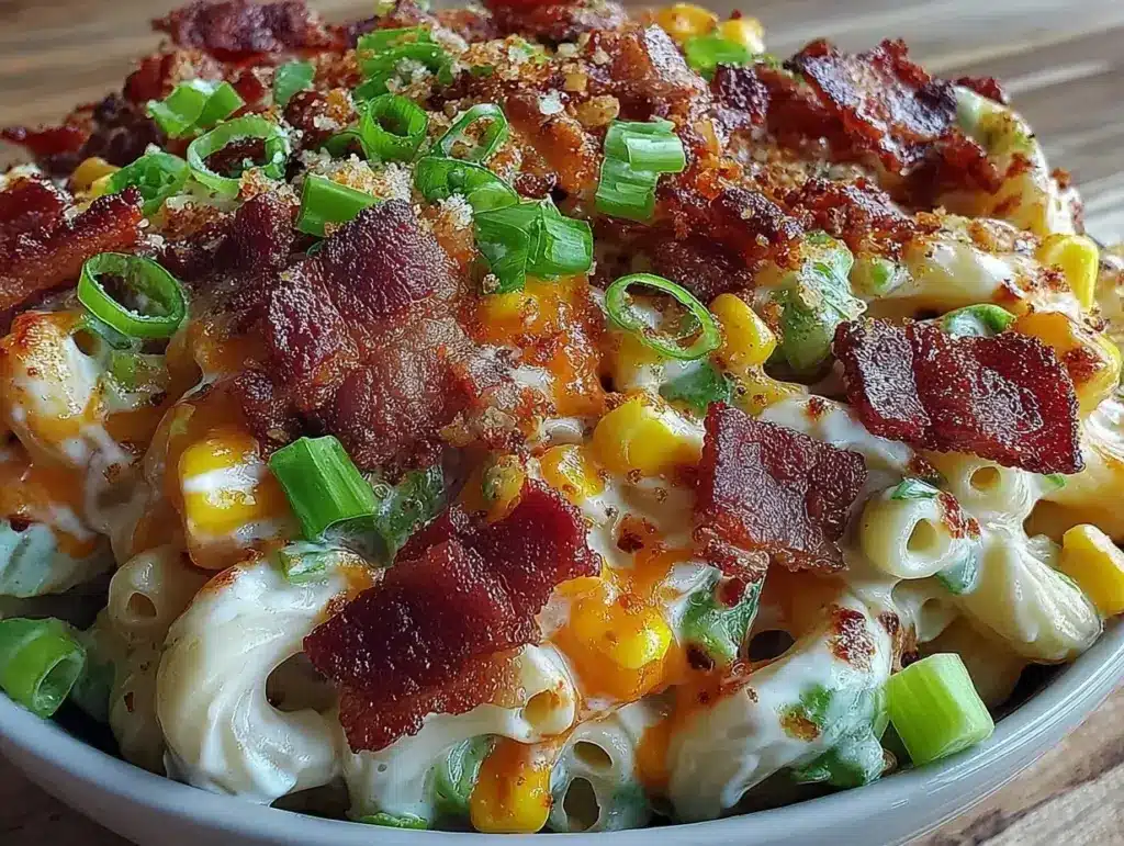 Labor Day Creamy Bacon Ranch Pasta Salad - featured image