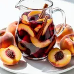Labor Day peach sangria - featured image