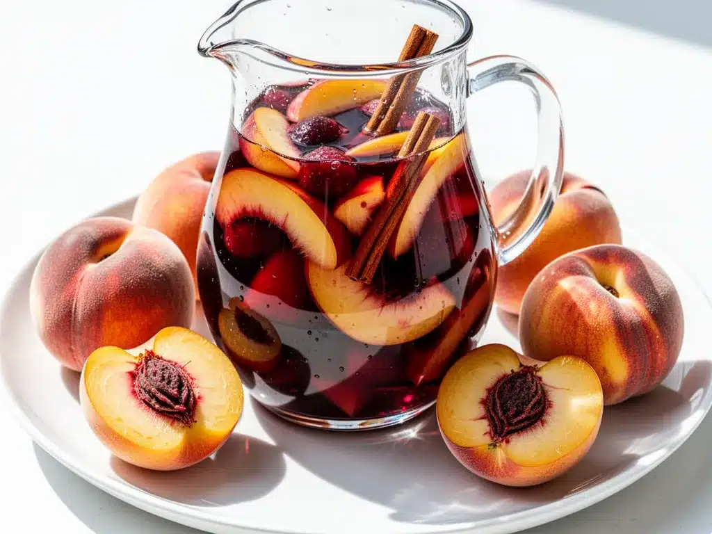 Labor Day Peach Sangria: Easy Summer Party Drink 4 Labor Day peach sangria preparation steps