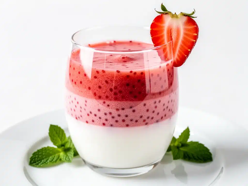 layered pink drink copycat - featured image