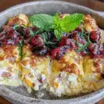 make-ahead cheese blintz casserole - featured image