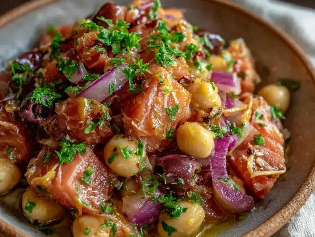 Mediterranean Tuna White Bean Salad - featured image
